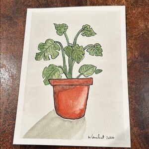 Original watercolor painting 5”x7”